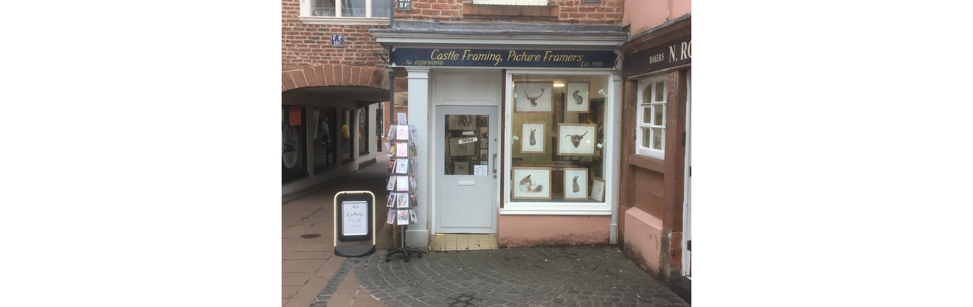 Castle picture framing New Window displays